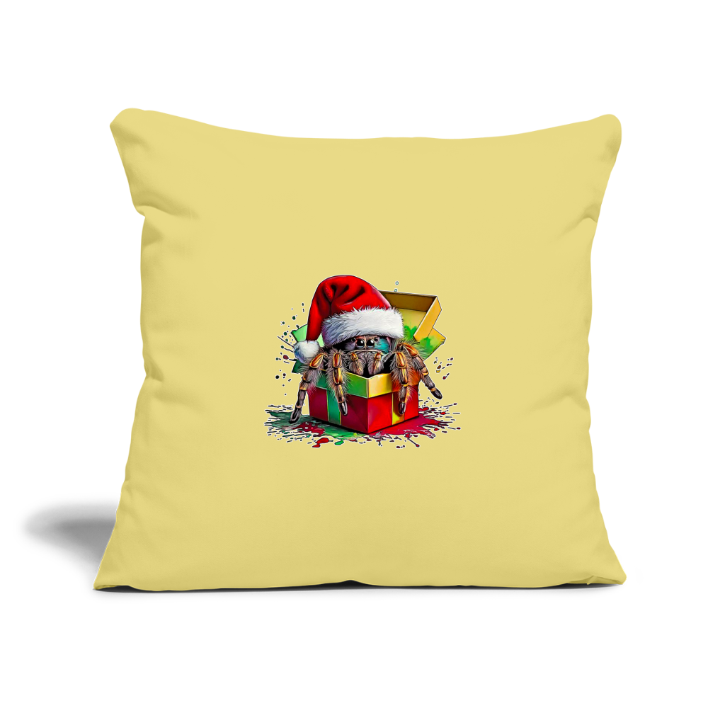 Sofakissenbezug 44 x 44 cm Weihnachtsgeschenk Springspinne - Hellgelb