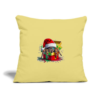 Sofakissenbezug 44 x 44 cm Weihnachtsgeschenk Springspinne - Hellgelb