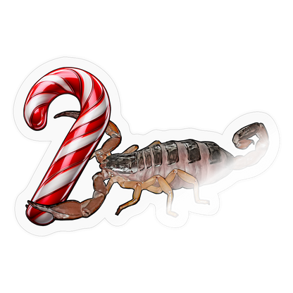 Sticker Weihnachten Nebo whitei Zuckerstange - Transparent glänzend