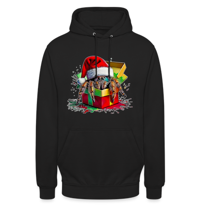 Unisex Hoodie Weihnachtsgeschenk Springspinne - Schwarz