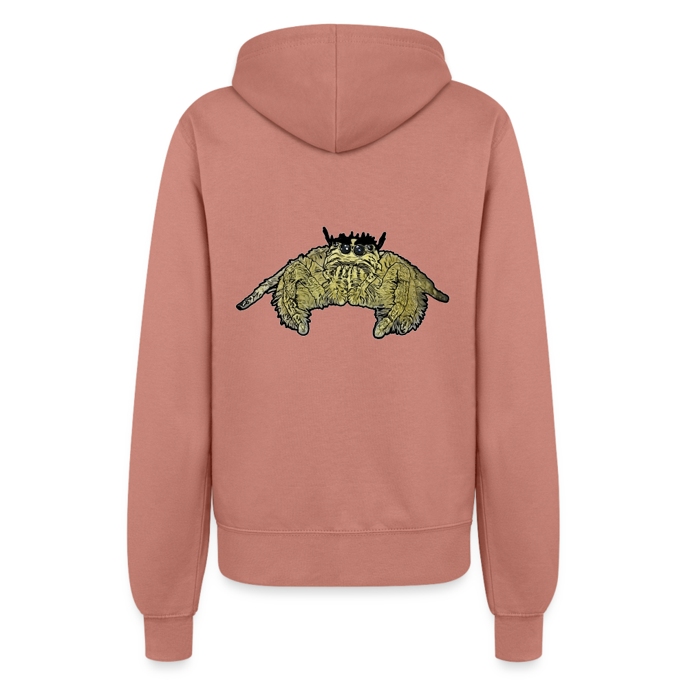 Frauen Zip-Hoodie Hyllus diardi - Altrosa