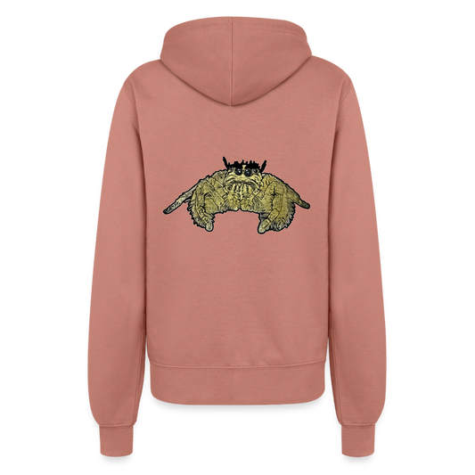 Frauen Zip-Hoodie Hyllus diardi - Altrosa