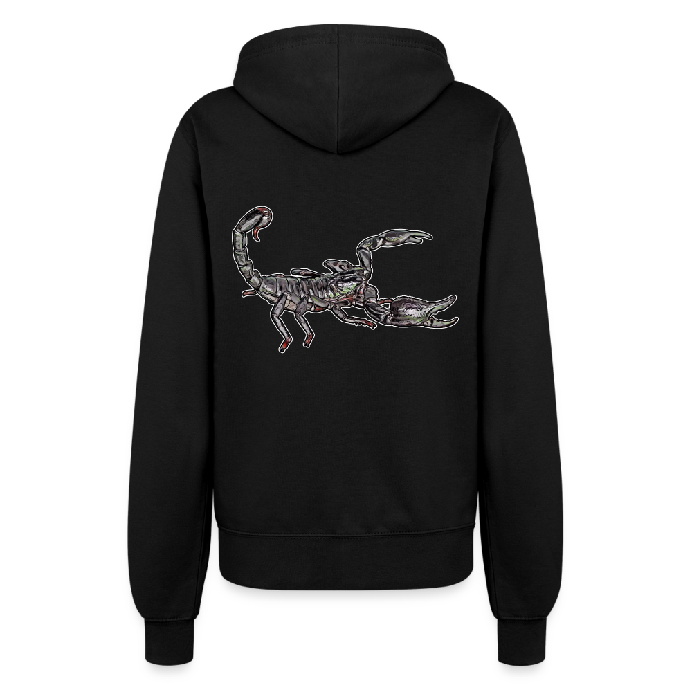 Frauen Zip-Hoodie Heterometrus silenus - Schwarz