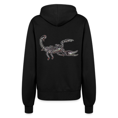 Frauen Zip-Hoodie Heterometrus silenus - Schwarz