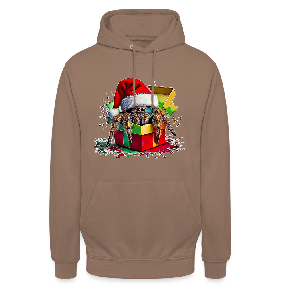 Unisex Hoodie Weihnachtsgeschenk Springspinne - Mokka