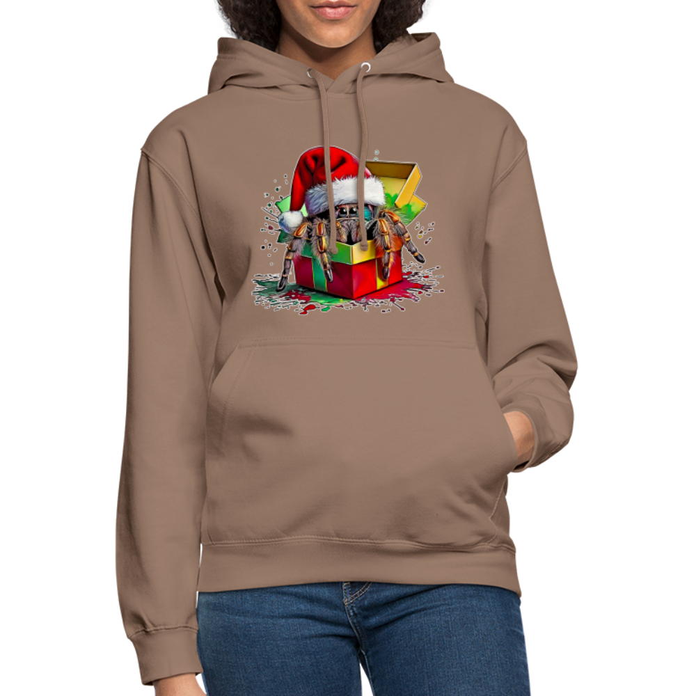 Unisex Hoodie Weihnachtsgeschenk Springspinne - Mokka