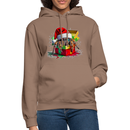 Unisex Hoodie Weihnachtsgeschenk Springspinne - Mokka