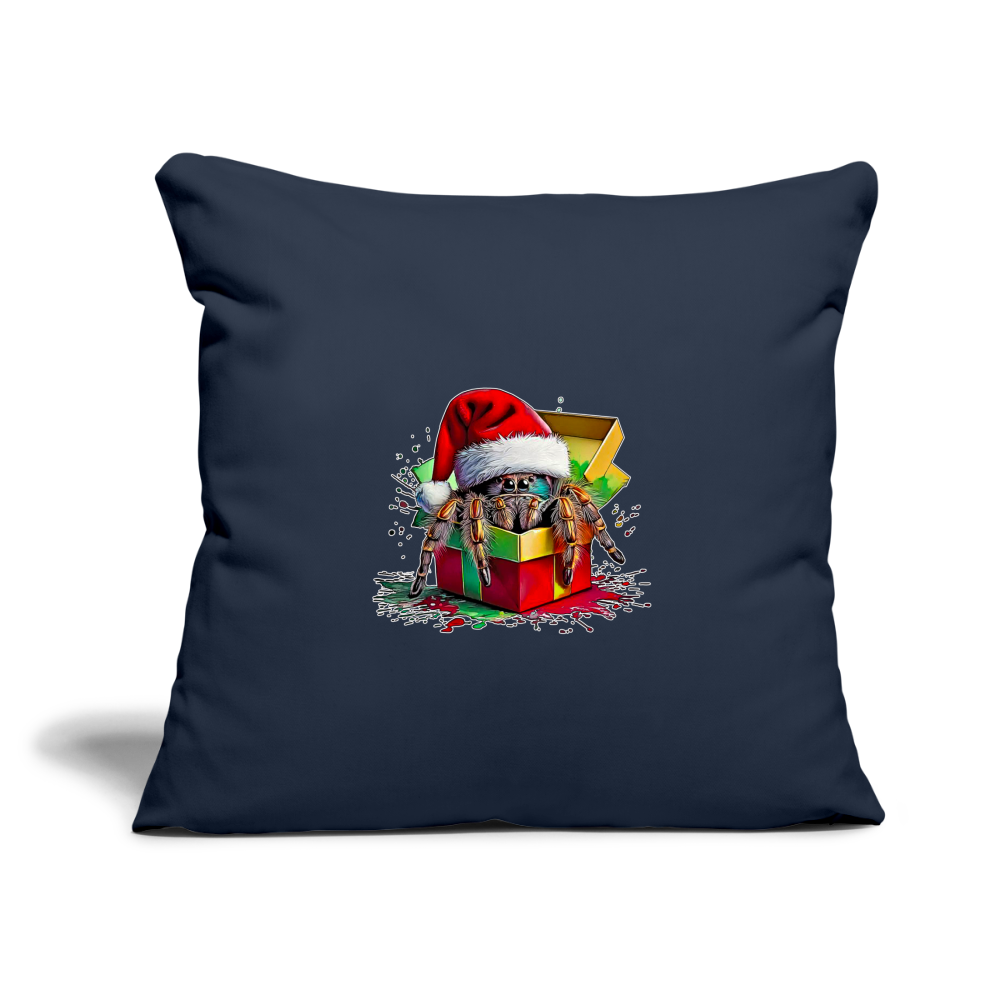 Sofakissenbezug 44 x 44 cm Weihnachtsgeschenk Springspinne - Navy