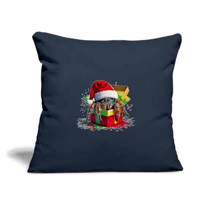 Sofakissenbezug 44 x 44 cm Weihnachtsgeschenk Springspinne - Navy