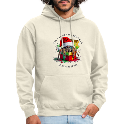 Unisex Hoodie Weihnachtsgeschenk Springspinne All I want for Christmas - Vanille-Milchshake