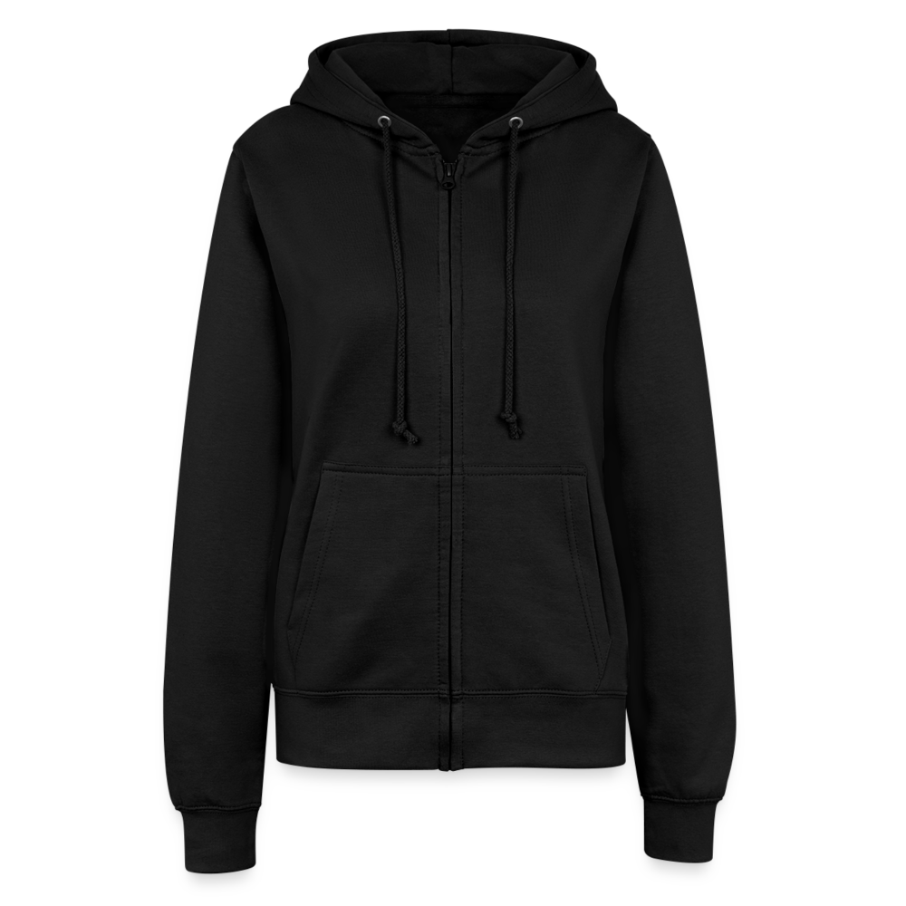 Frauen Zip-Hoodie Acanthoscurria geniculata - Schwarz