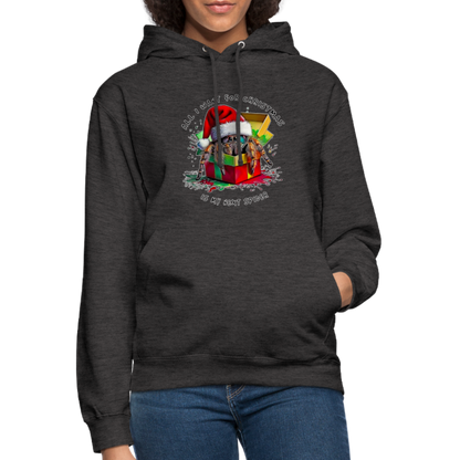 Unisex Hoodie Weihnachtsgeschenk Springspinne All I want for Christmas - Anthrazit