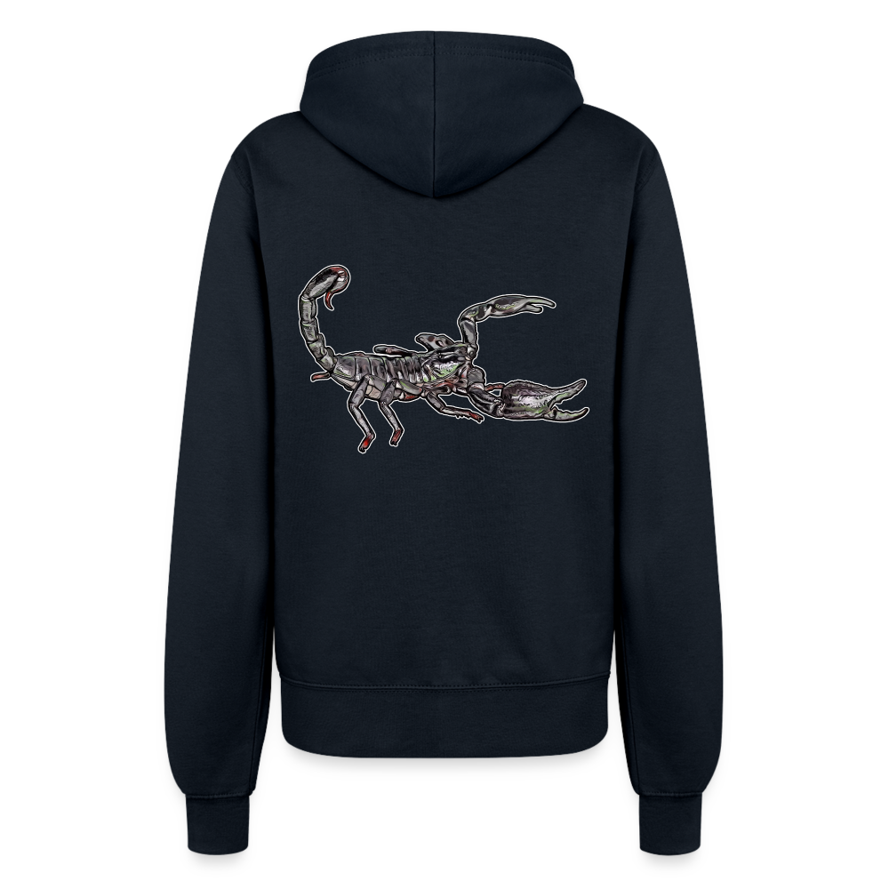Frauen Zip-Hoodie Heterometrus silenus - Navy