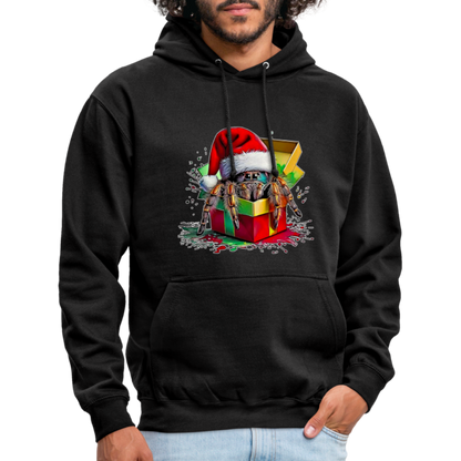 Unisex Hoodie Weihnachtsgeschenk Springspinne - Schwarz
