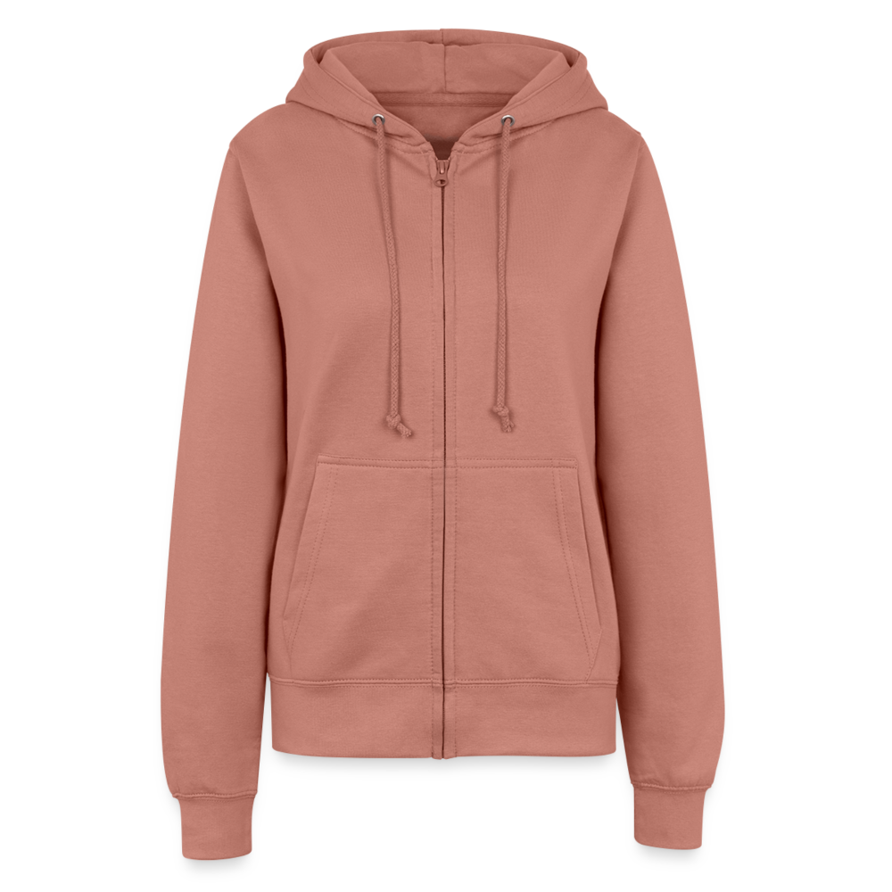 Frauen Zip-Hoodie Acanthoscurria geniculata - Altrosa