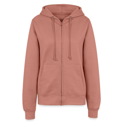 Frauen Zip-Hoodie Acanthoscurria geniculata - Altrosa