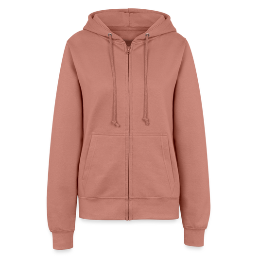 Frauen Zip-Hoodie Acanthoscurria geniculata - Altrosa