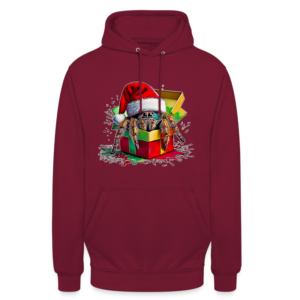 Unisex Hoodie Weihnachtsgeschenk Springspinne - Bordeaux