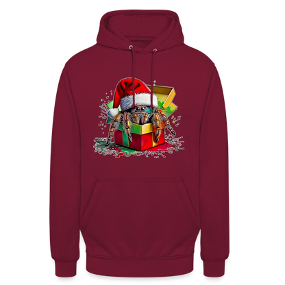 Unisex Hoodie Weihnachtsgeschenk Springspinne - Bordeaux