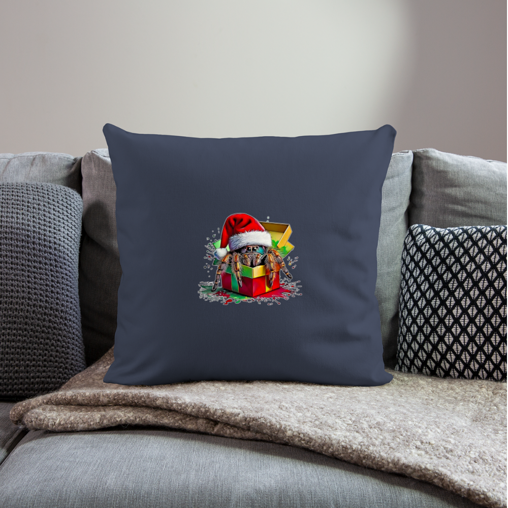 Sofakissenbezug 44 x 44 cm Weihnachtsgeschenk Springspinne - Navy