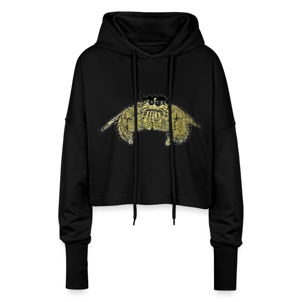 Frauen Cropped Hoodie Hyllus diardi - Schwarz