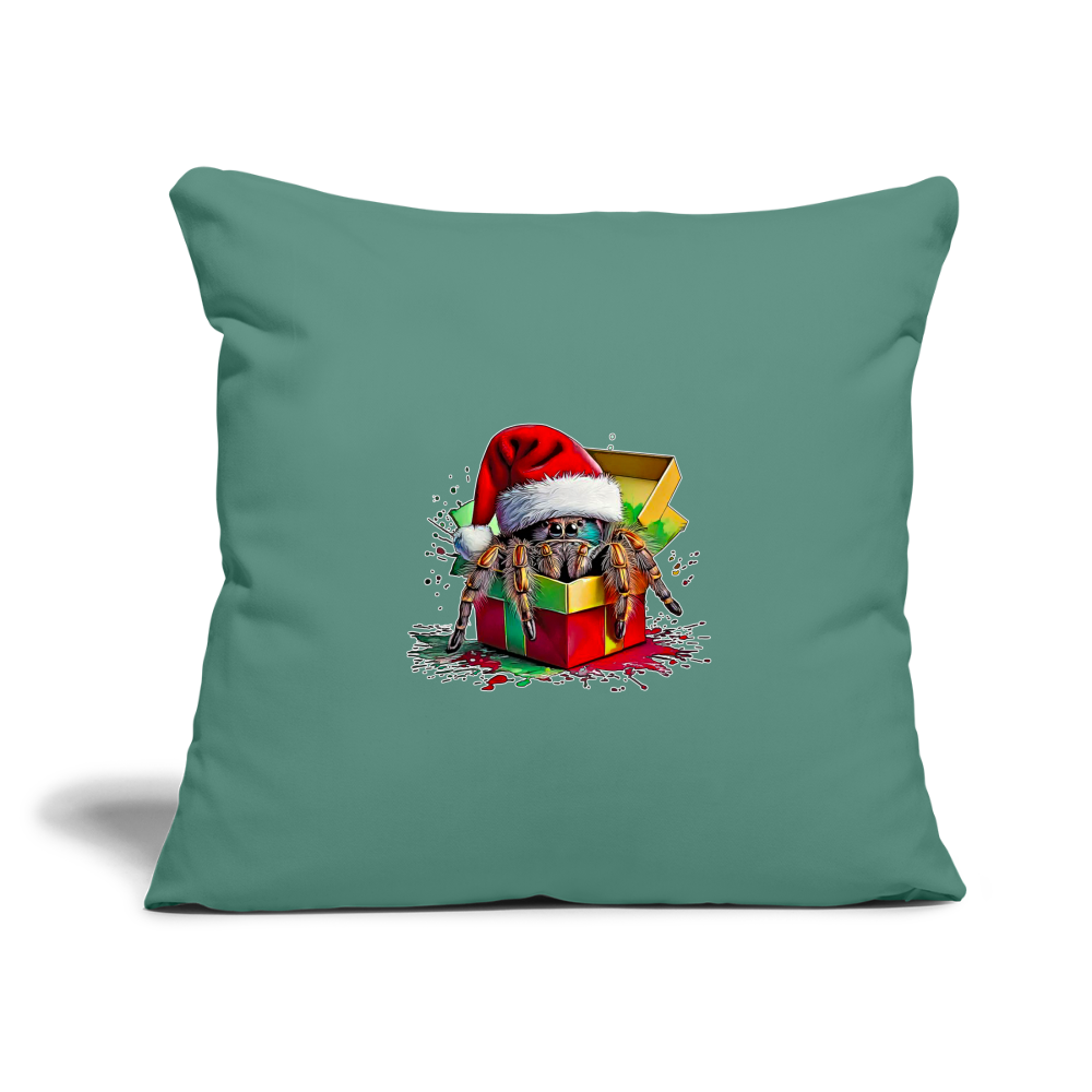 Sofakissenbezug 44 x 44 cm Weihnachtsgeschenk Springspinne - Tanngrün