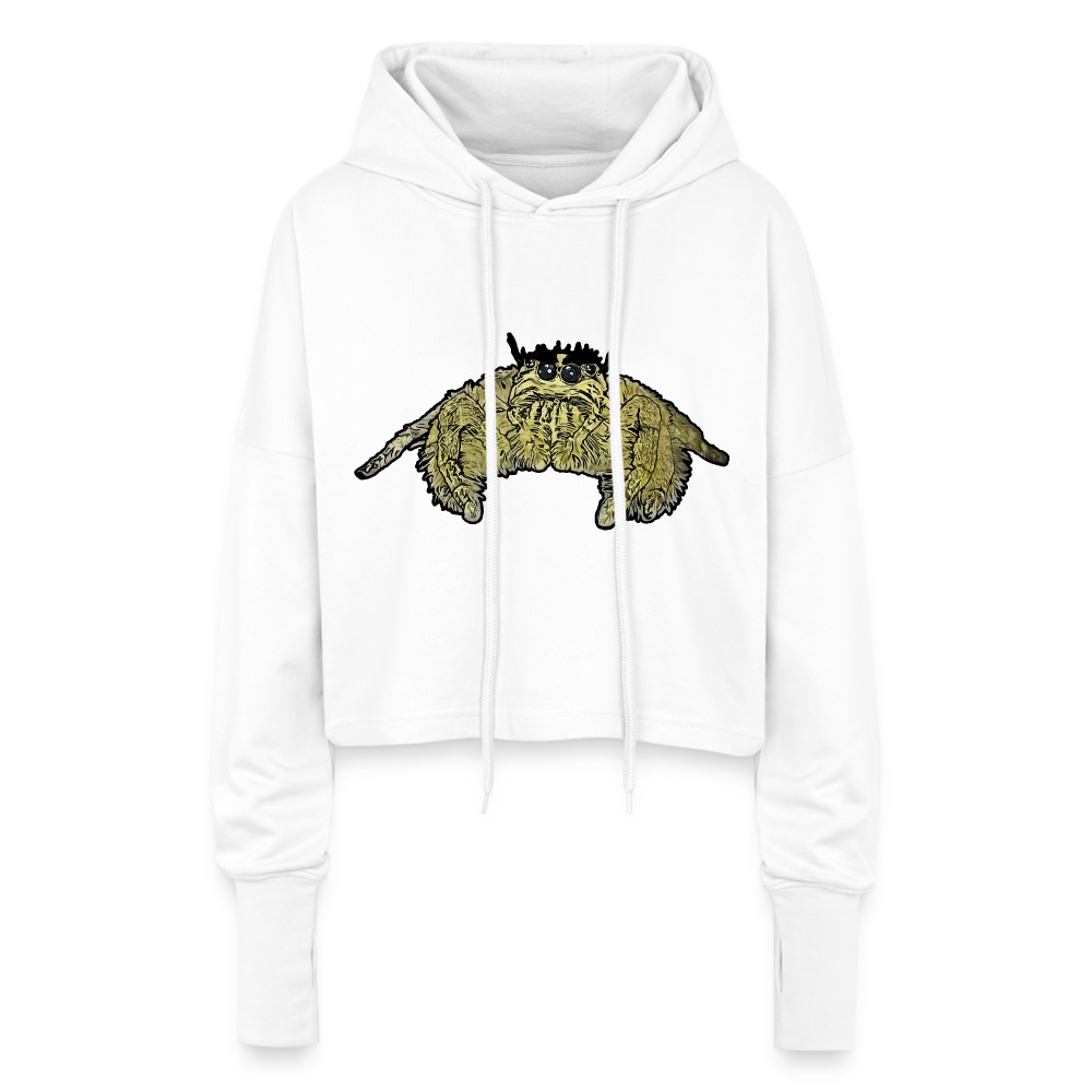 Frauen Cropped Hoodie Hyllus diardi - Weiß