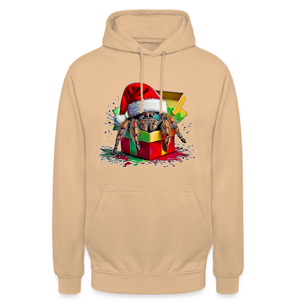 Unisex Hoodie Weihnachtsgeschenk Springspinne - Pfirsich
