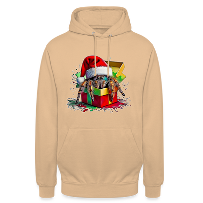 Unisex Hoodie Weihnachtsgeschenk Springspinne - Pfirsich