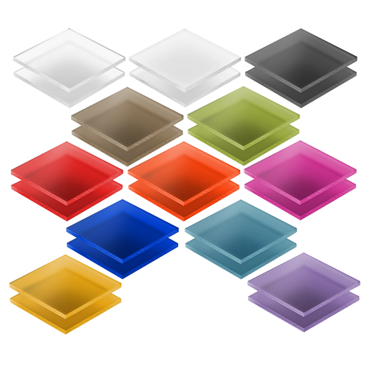 Mattiertes Acrylglas in verschiedenen Farben für Terrarien Rückwände