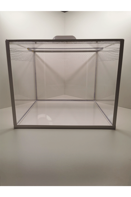 Terrarium von vorne für Vogelspinnen