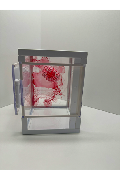 Terrarien Tower für Springspinnen und Baumbewohner mit blutigem Gehirn aus Epoxidharz