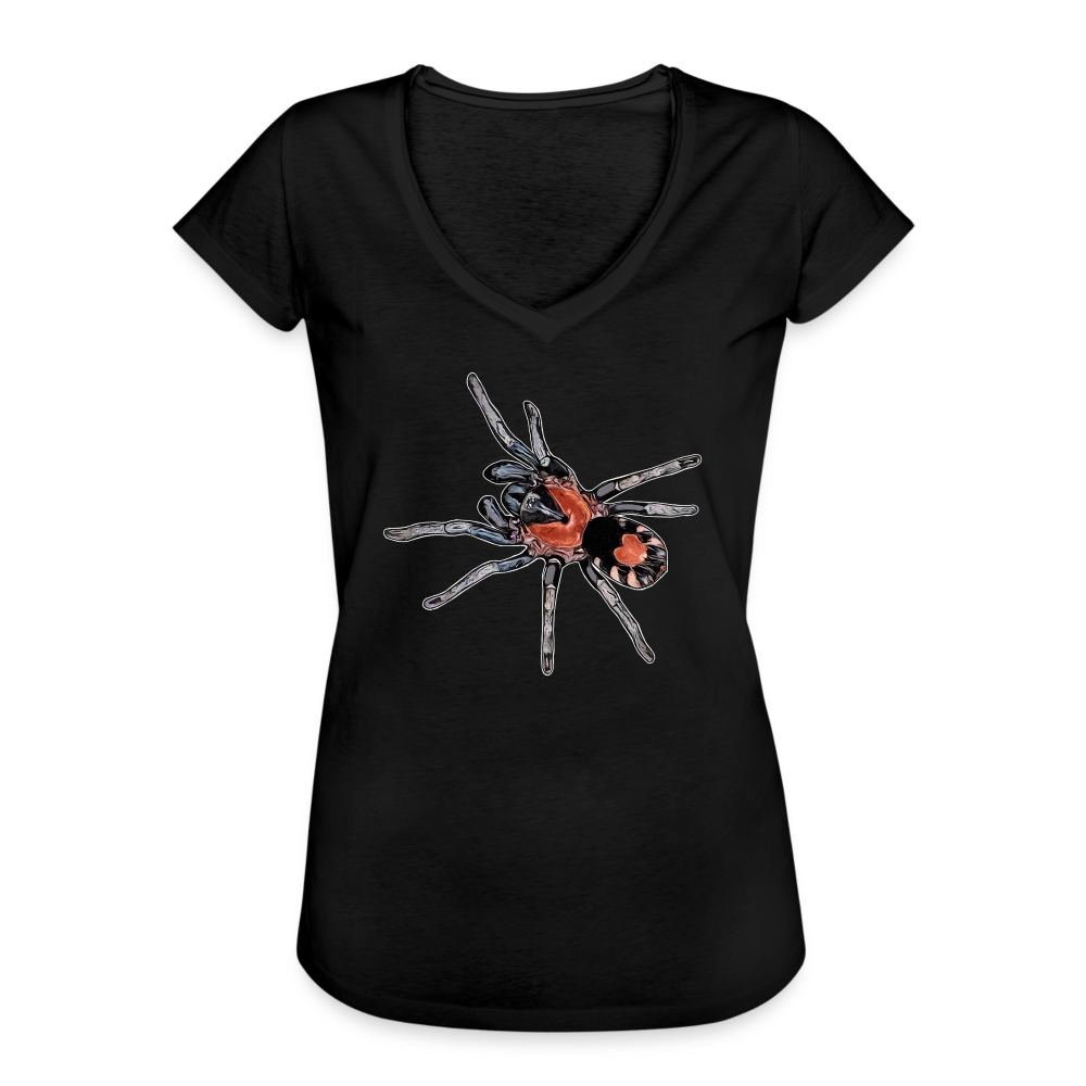 Frauen Vintage T-Shirt Cyriocosmus elegans - Schwarz