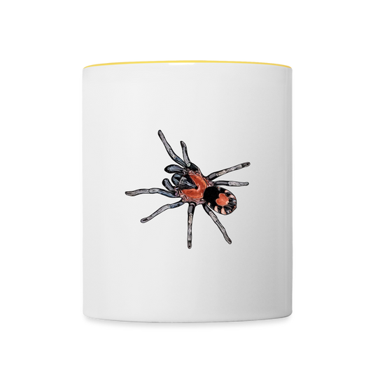 Tasse farbig Cyriocosmus elegans - Weiß/Gelb