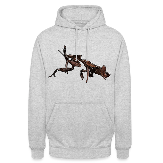 Unisex Hoodie Phyllocrania paradoxa female 2 - Hellgrau meliert