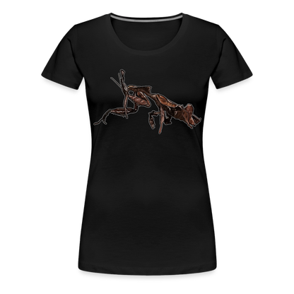 Frauen Basic T-Shirt Phyllocrania paradoxa female 2 - Schwarz