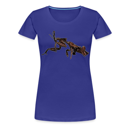 Frauen Basic T-Shirt Phyllocrania paradoxa female 2 - Königsblau