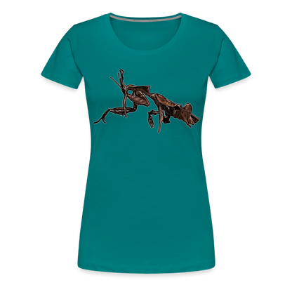 Frauen Basic T-Shirt Phyllocrania paradoxa female 2 - Divablau
