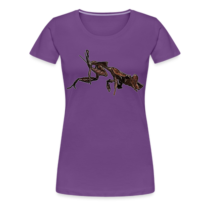 Frauen Basic T-Shirt Phyllocrania paradoxa female 2 - Lila