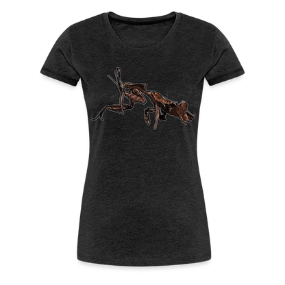 Frauen Basic T-Shirt Phyllocrania paradoxa female 2 - Anthrazit