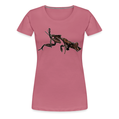 Frauen Basic T-Shirt Phyllocrania paradoxa female 2 - Malve