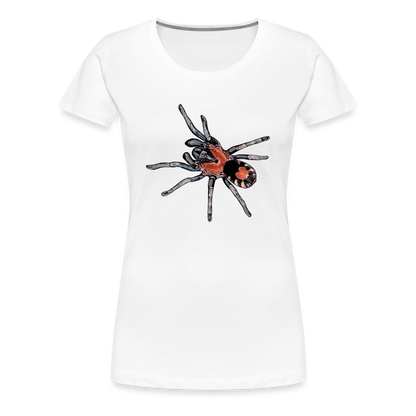 Frauen Basic T-Shirt Cyriocosmus elegans - weiß