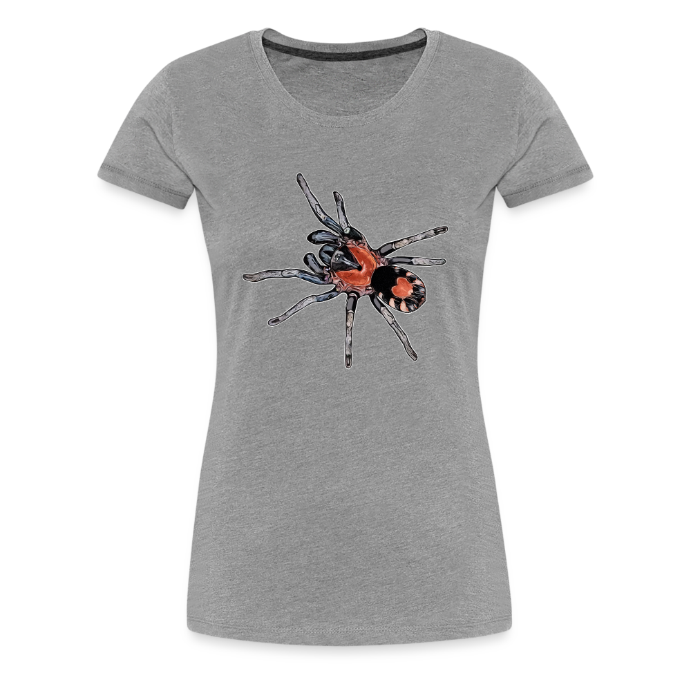 Frauen Basic T-Shirt Cyriocosmus elegans - Grau meliert