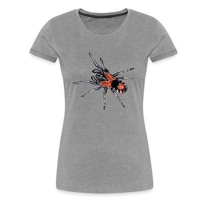 Frauen Basic T-Shirt Cyriocosmus elegans - Grau meliert