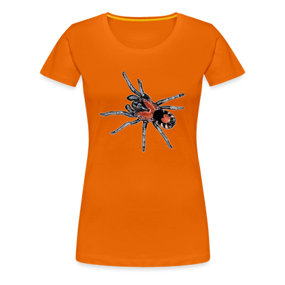 Frauen Basic T-Shirt Cyriocosmus elegans - Orange