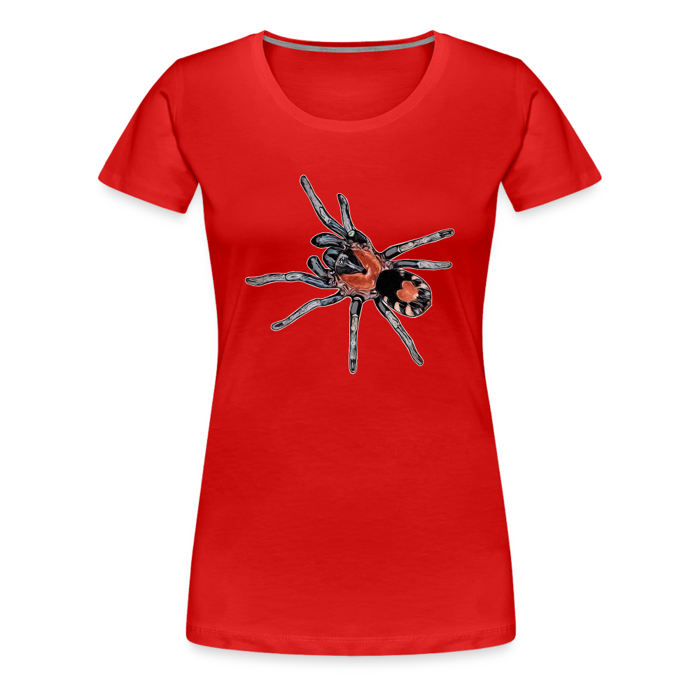 Frauen Basic T-Shirt Cyriocosmus elegans - Rot