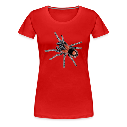 Frauen Basic T-Shirt Cyriocosmus elegans - Rot