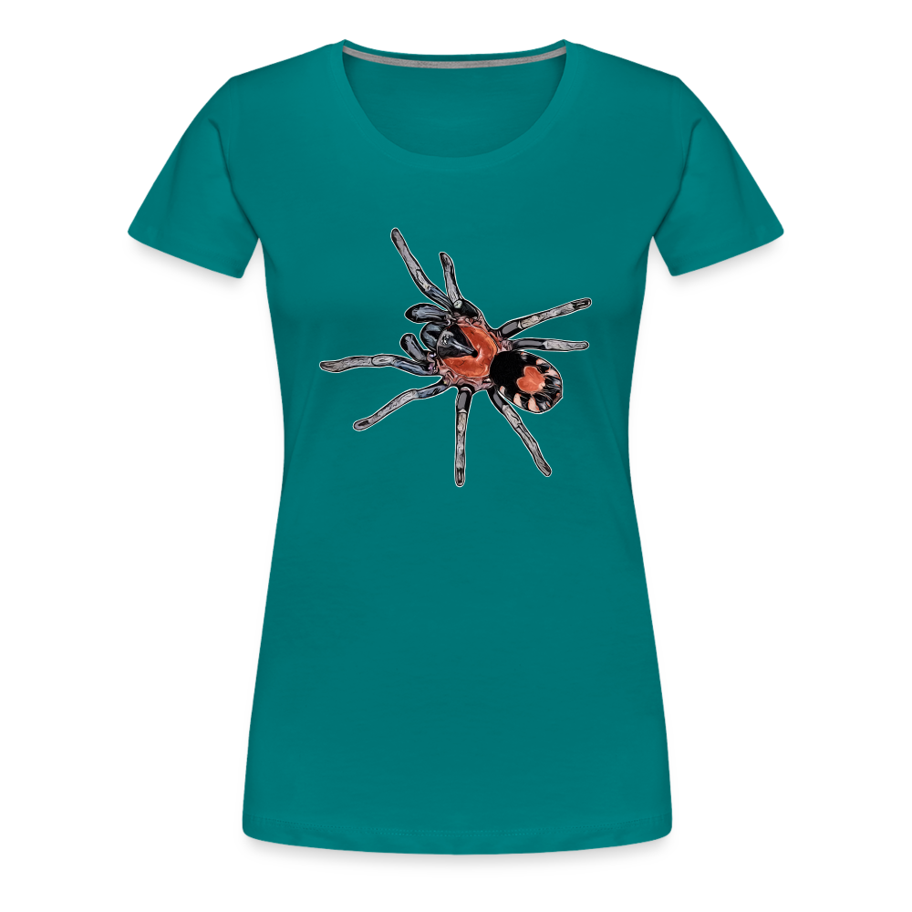Frauen Basic T-Shirt Cyriocosmus elegans - Divablau