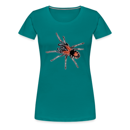Frauen Basic T-Shirt Cyriocosmus elegans - Divablau