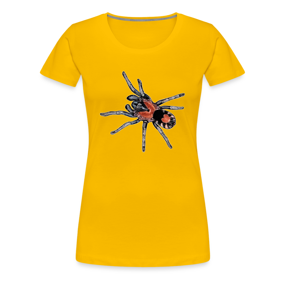 Frauen Basic T-Shirt Cyriocosmus elegans - Sonnengelb